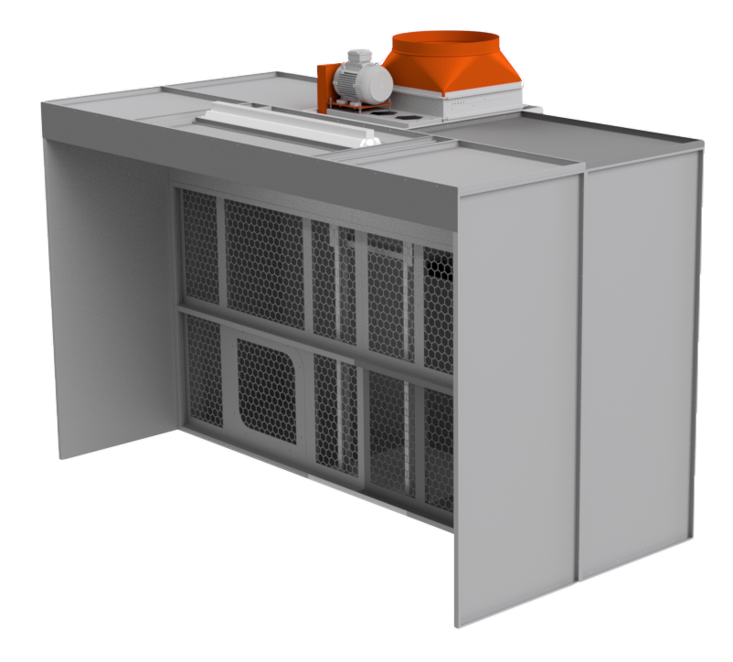 Centrifugal Fan Dry Filter Spray Booths