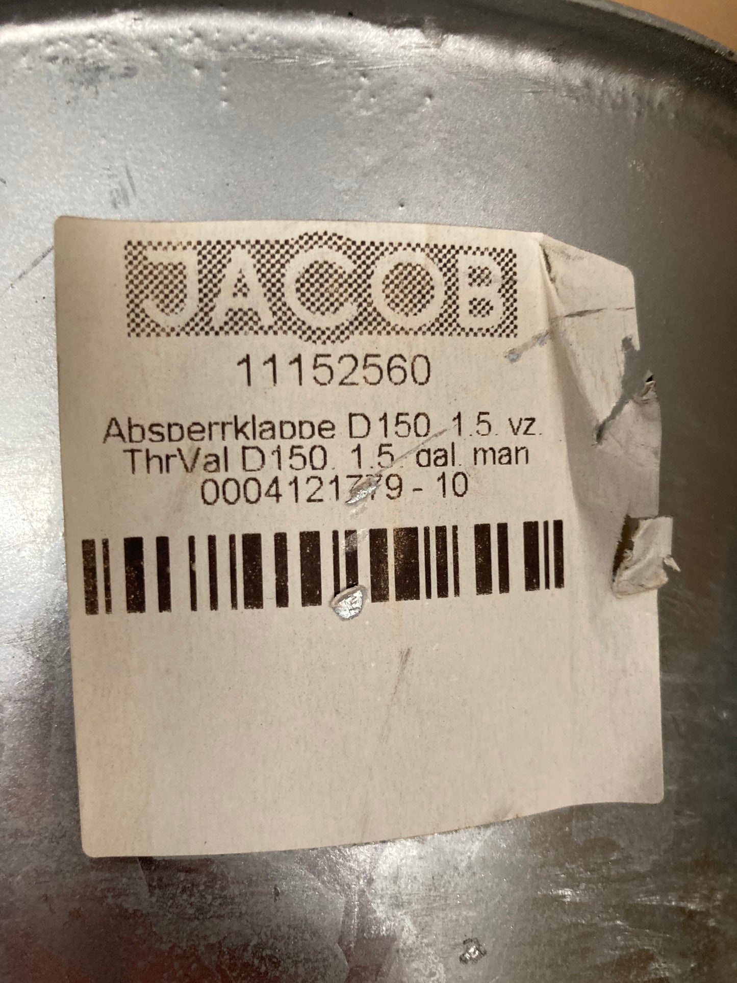 Jacob UK Throttle Valves 150Ø - 11152560 - Extractly Ltd