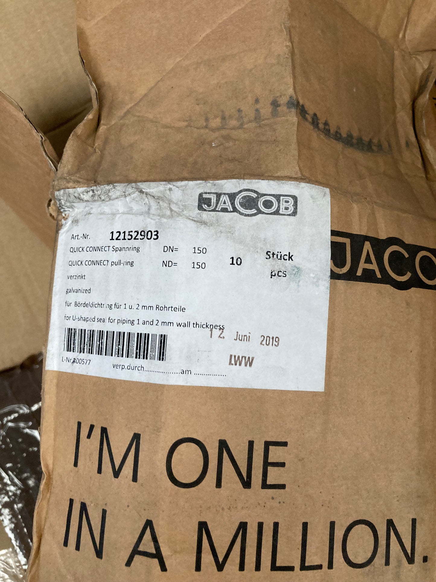 Jacob UK Pull Ring 150Ø - 12152903 - Extractly Ltd