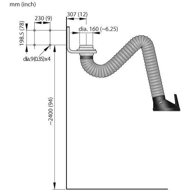 Nederman Original Welding Extraction Arm