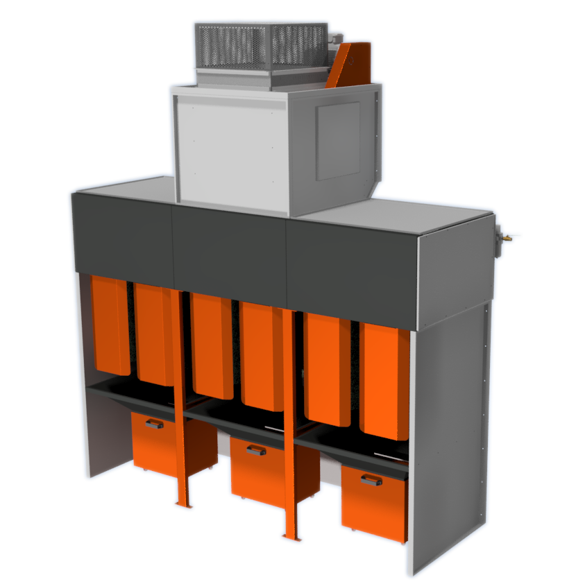 Reverse Jet Cartridge Booths